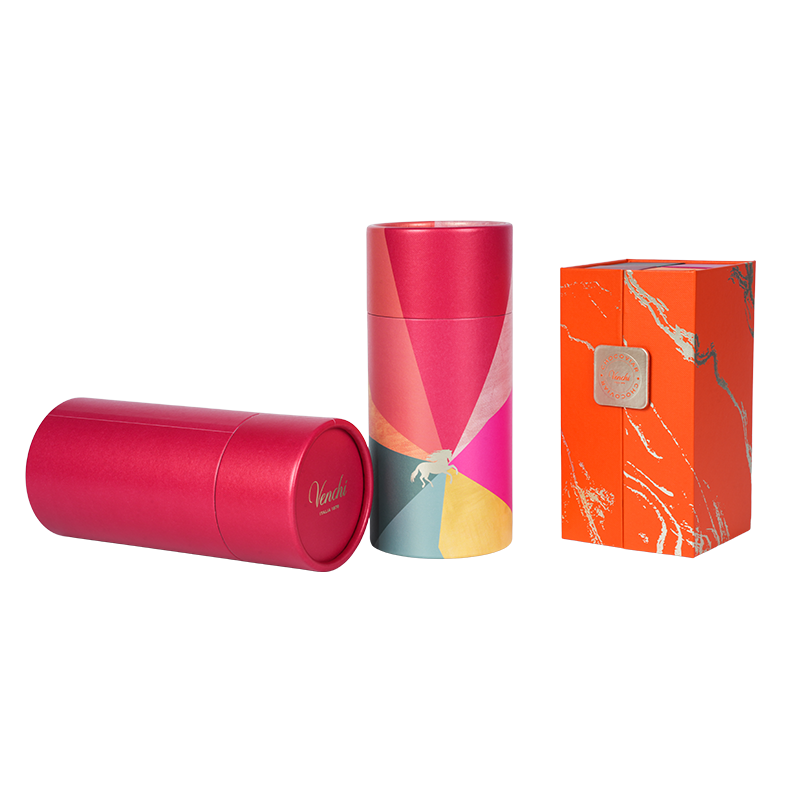 Sert kaldırılabilir kapaklı (cennet ve dünya) yuvarlak çikolata kutusu