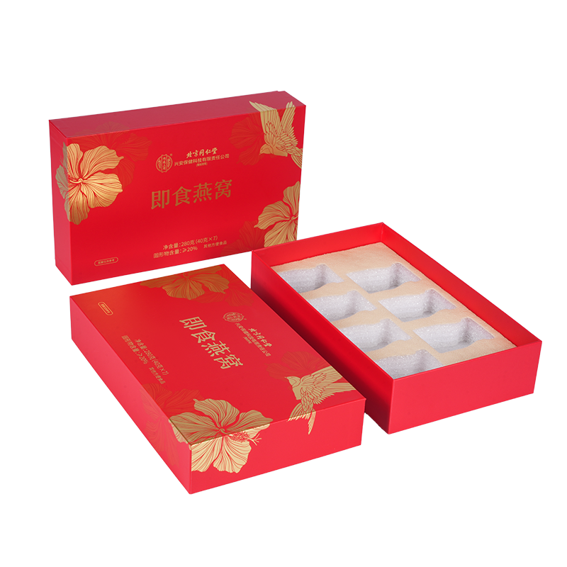 Sert açılır kapaklı kuş yuvası hediye kutusu