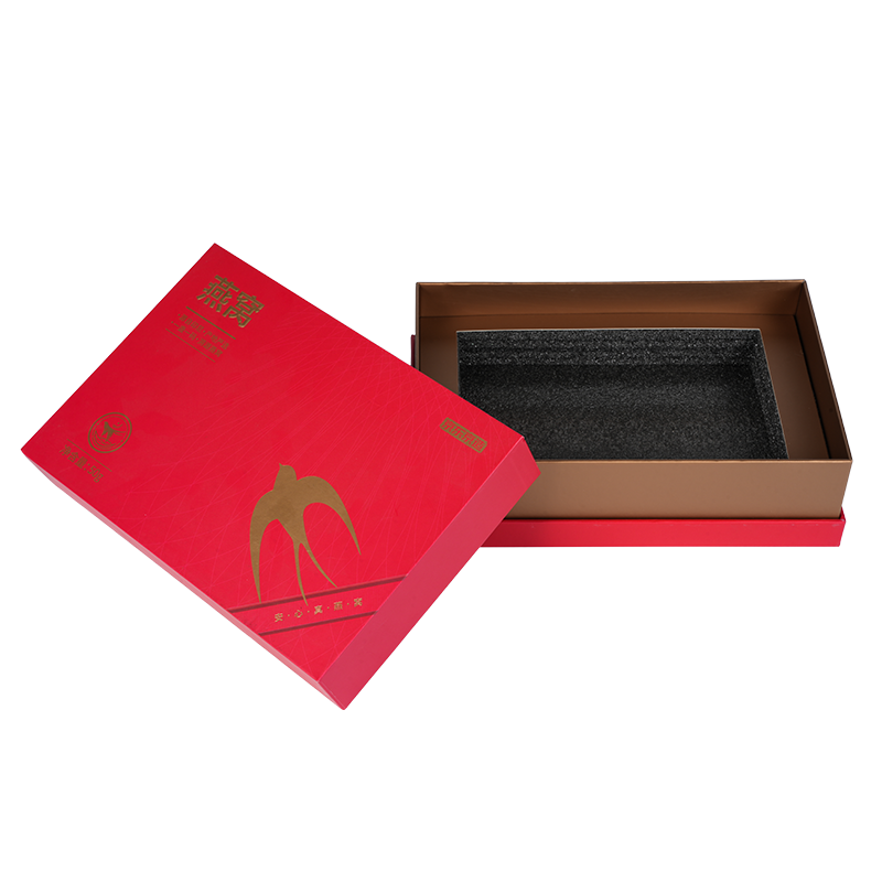 Sert açılır kapaklı kuş yuvası hediye kutusu