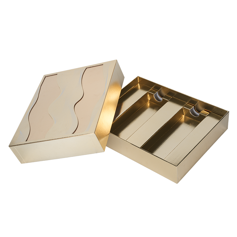 Sert çift kapılı yenilebilir yağ hediye kutusu