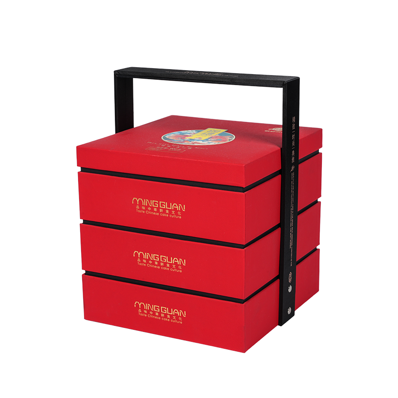 Sert çift kapılı kek paketleme kutusu