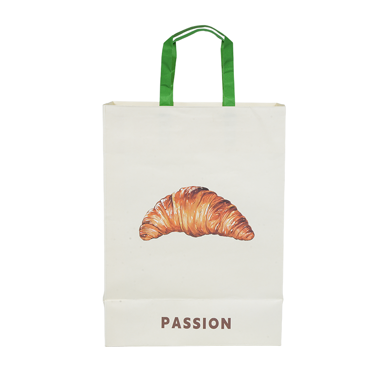 Suya dayanıklı saplı kraft/beyaz karton kek taşıma çantası