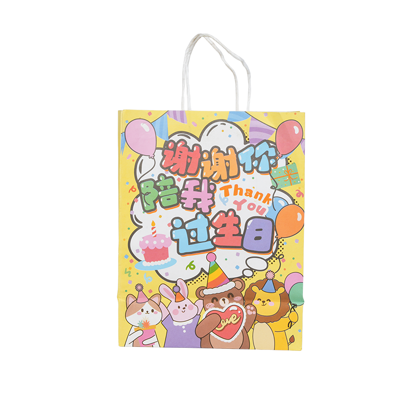 Tatil temalı dikey kraft kağıt bez çantalar