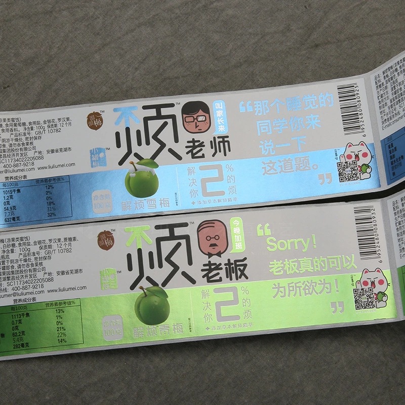 Kaplamalı kağıt yapışkanlı etiket