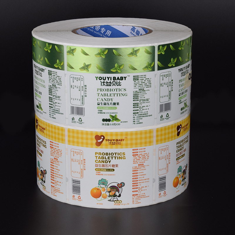 Kaplamalı kağıt yapışkanlı etiket